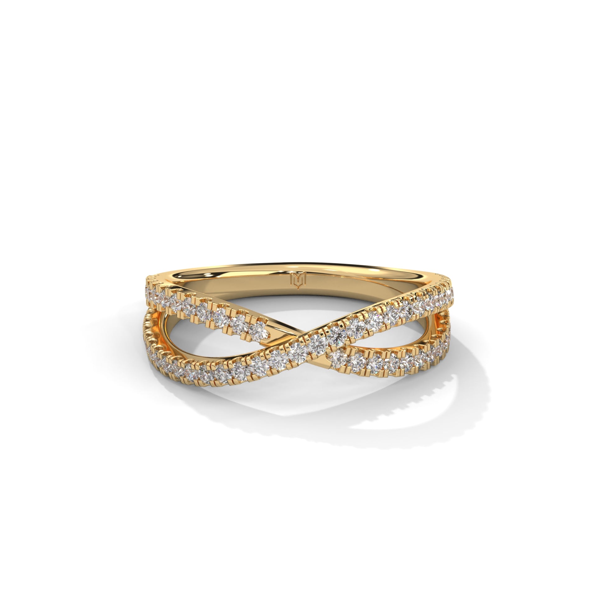 Criss Cross Band Ring