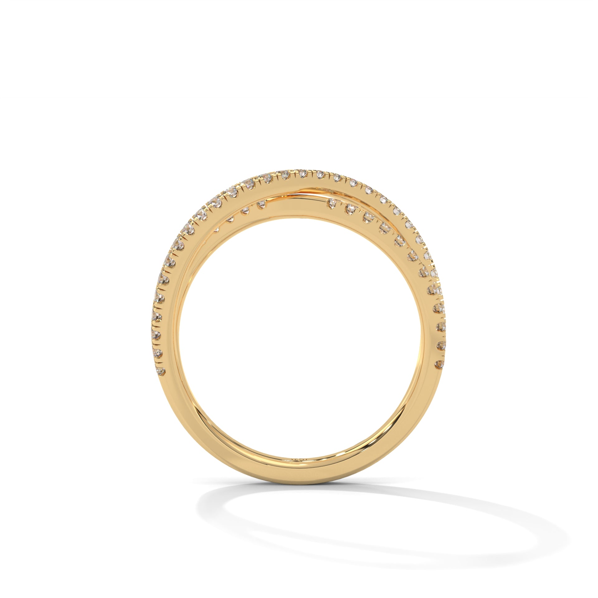 Criss Cross Band Ring