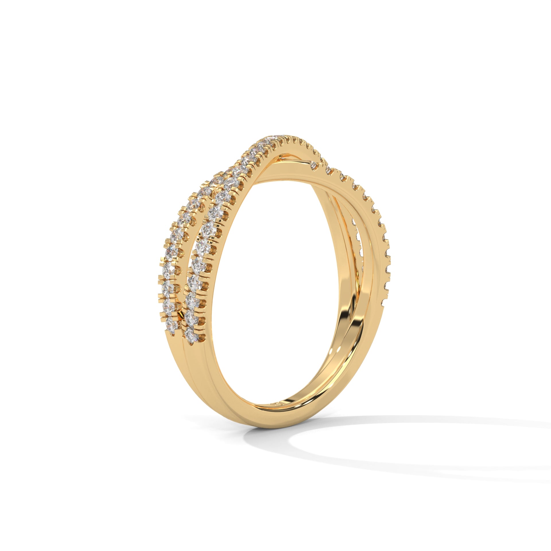 Criss Cross Band Ring