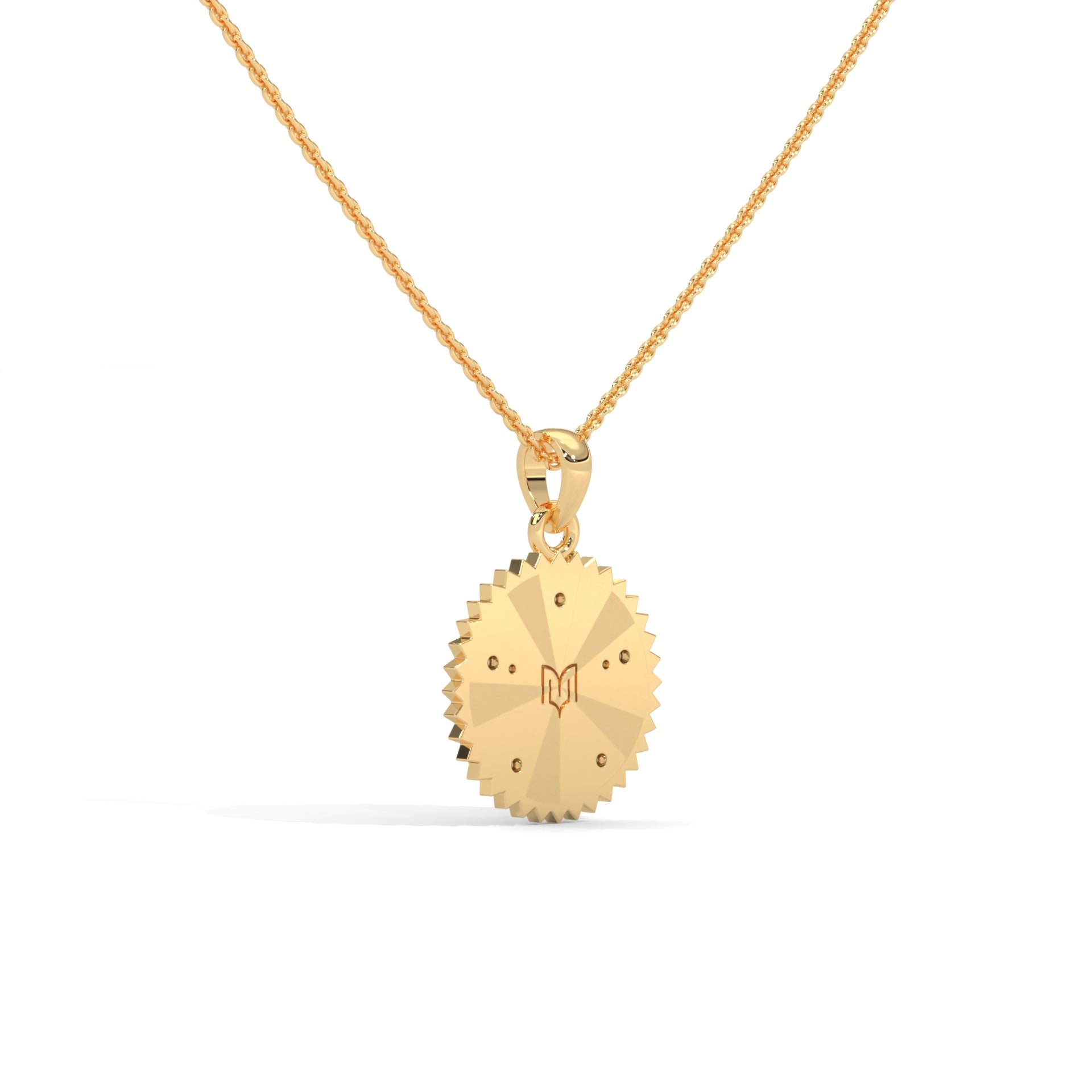 Personalized Sunburst Initial Necklace
