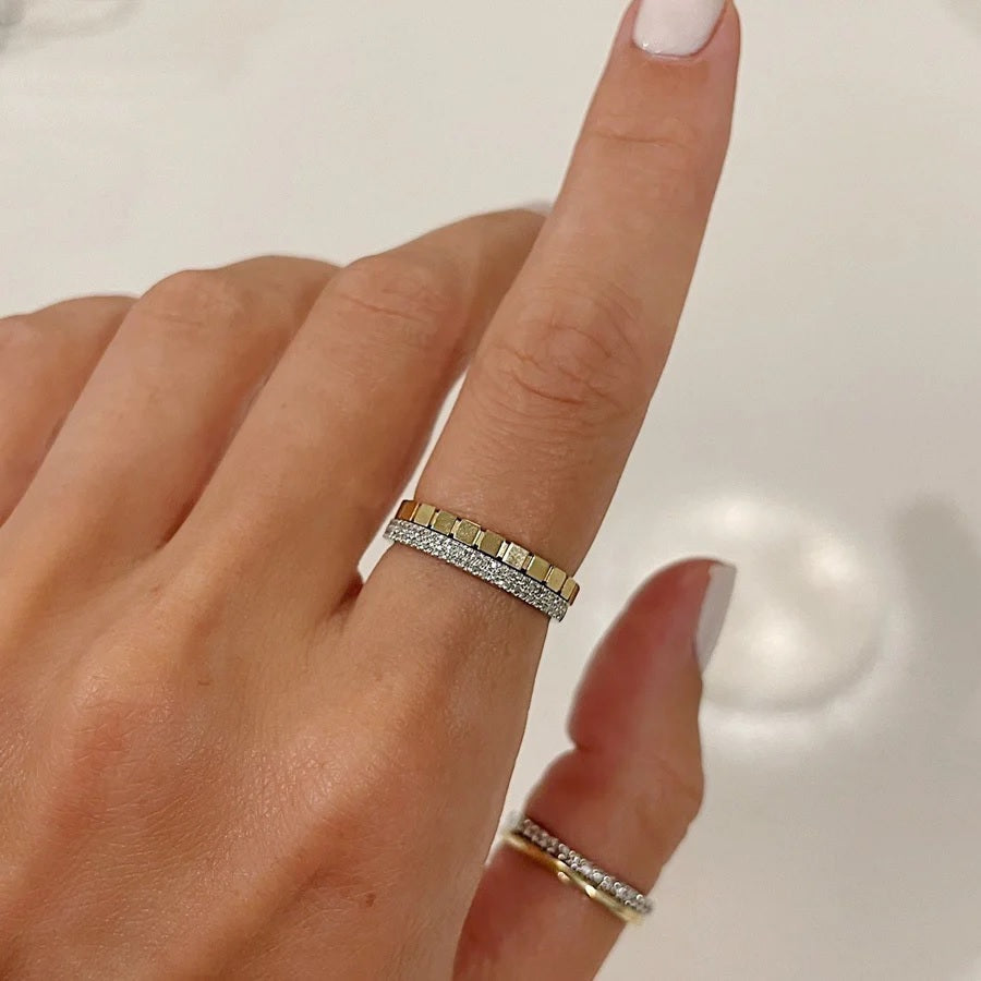 Double Row Pave Ring