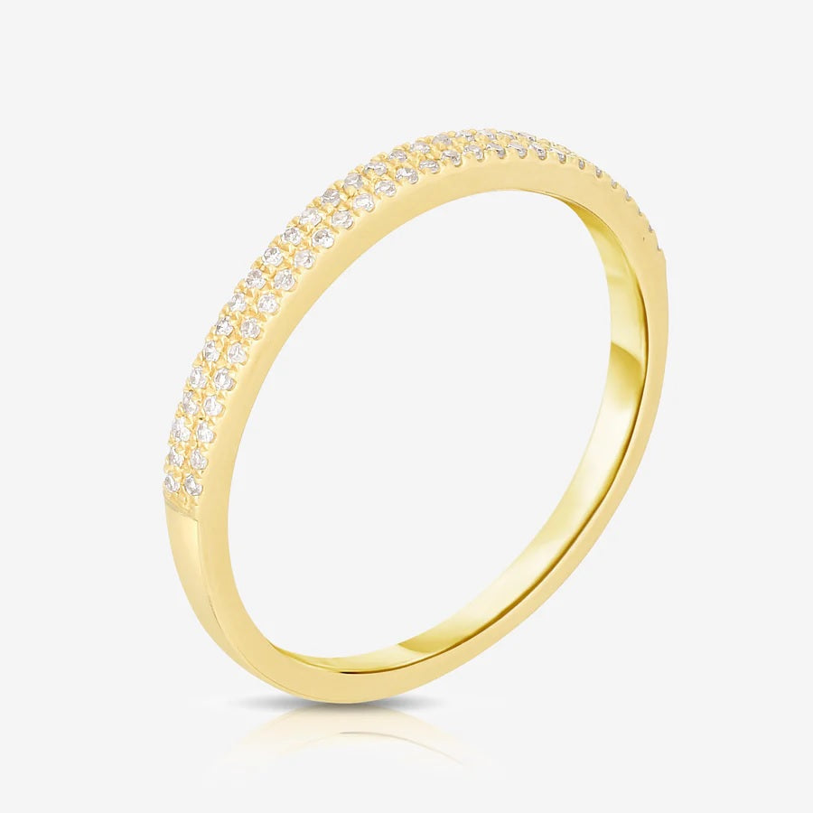 Double Row Pave Ring