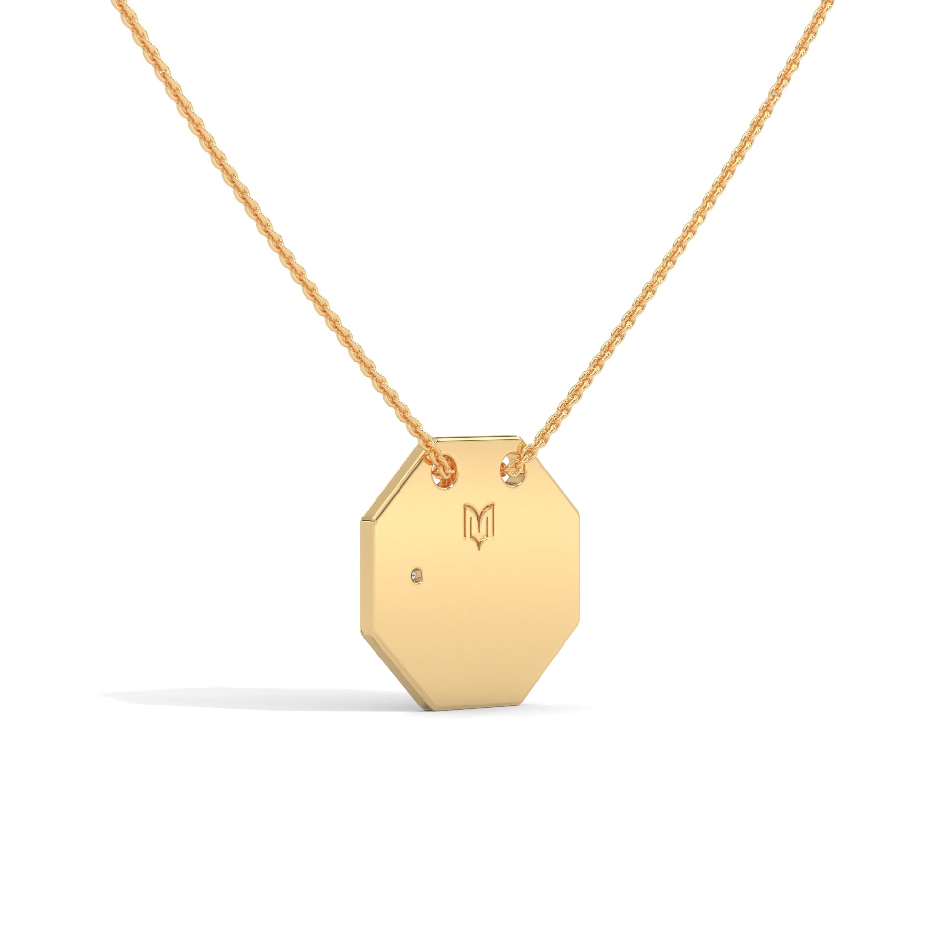 Personalized Octagon Necklace