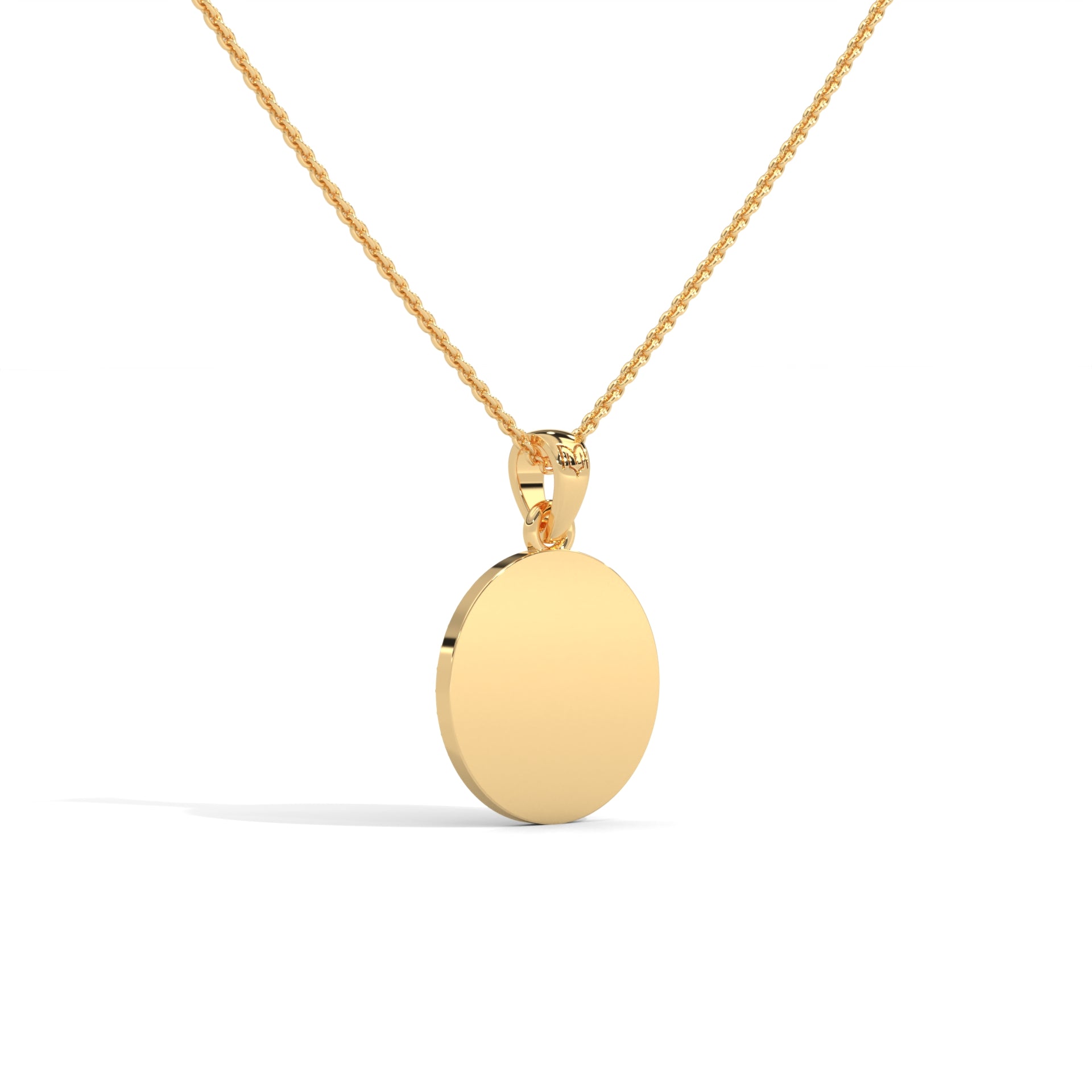 Personalized Coin Necklace With Halo