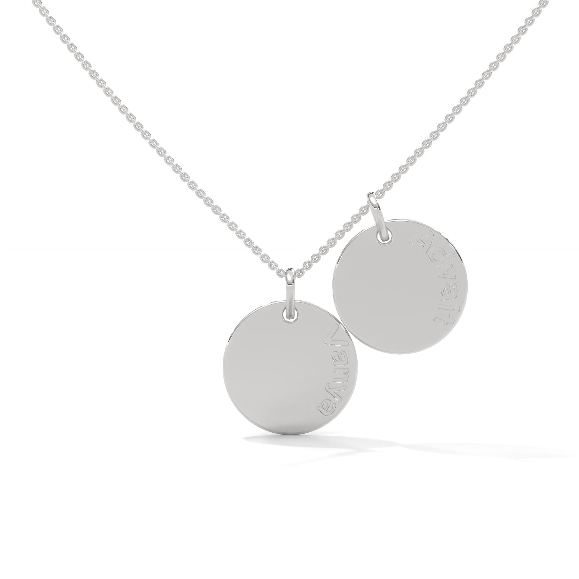 Personalized Stackable Coin Necklace