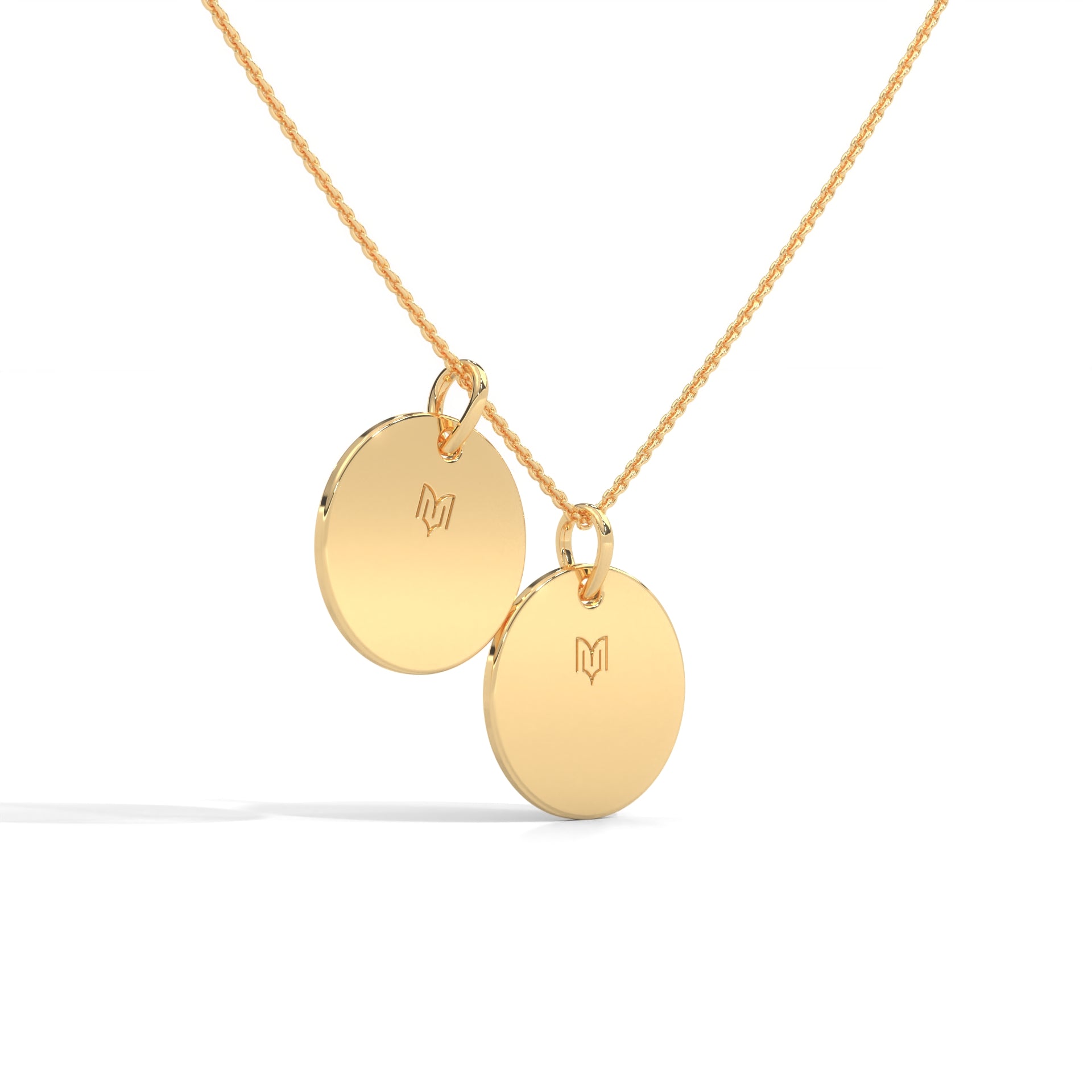 Personalized Stackable Coin Necklace