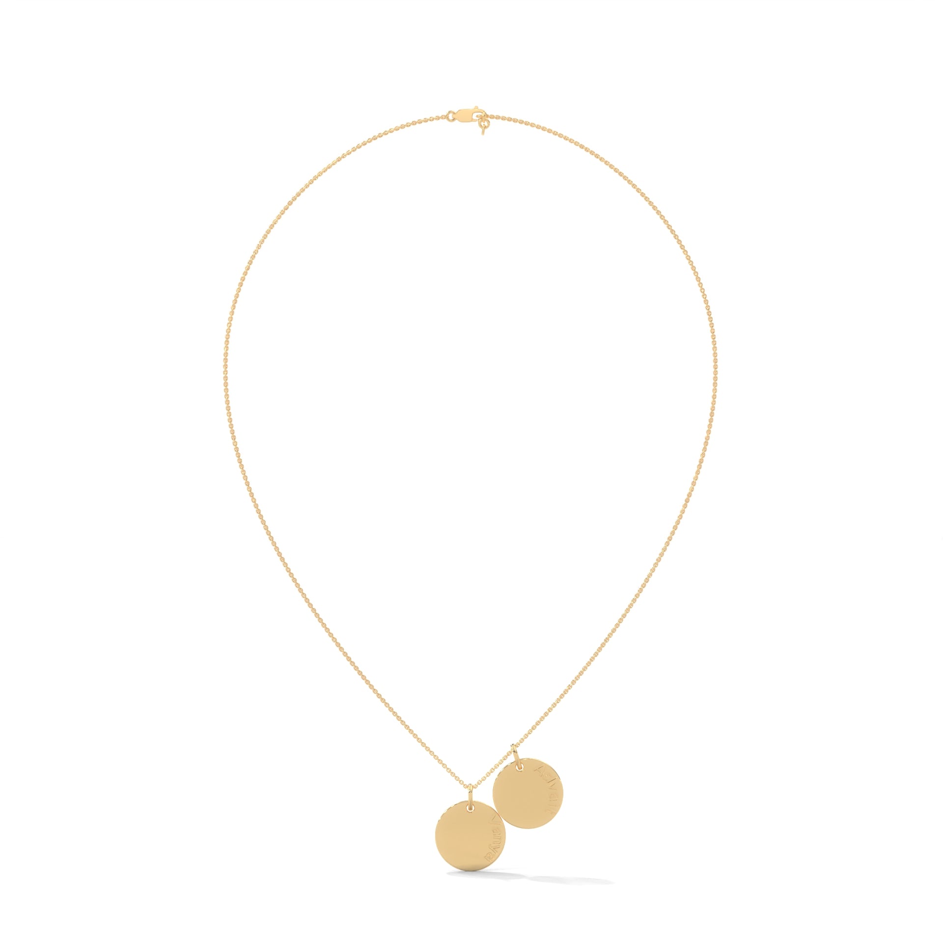 Personalized Stackable Coin Necklace