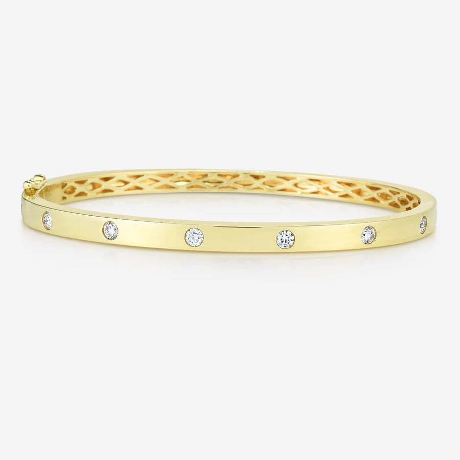 Inlay Diamond Bangle