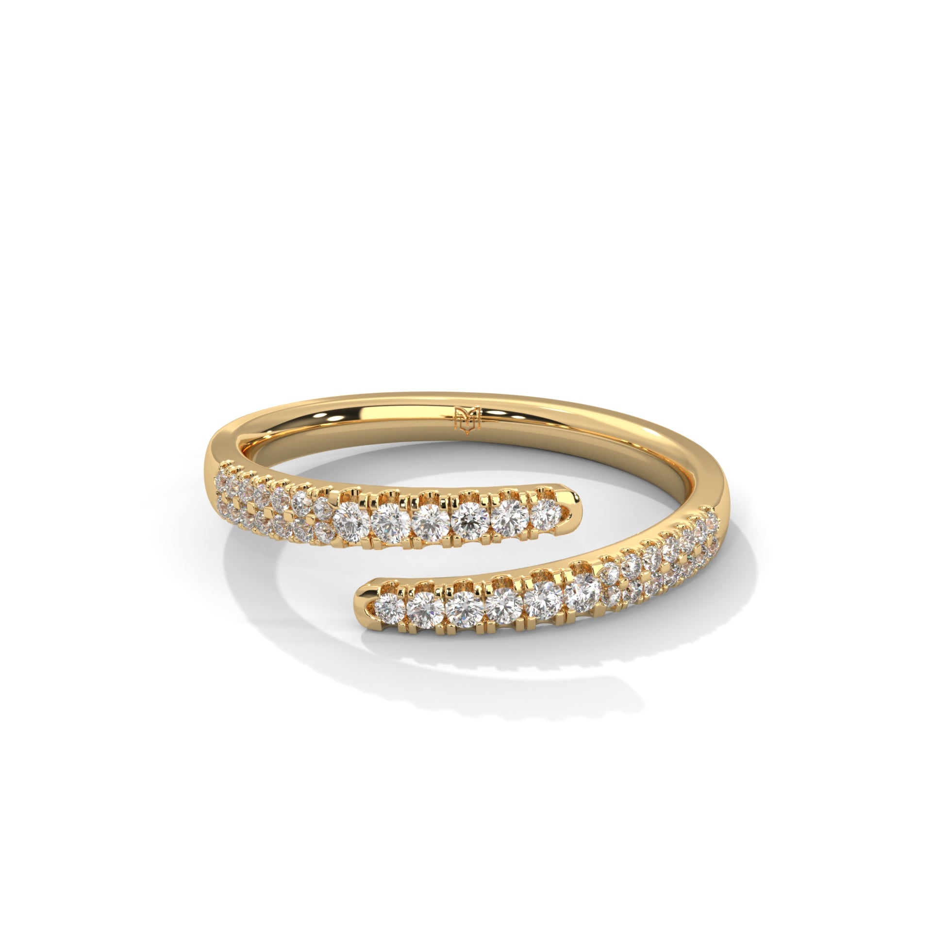 Round Diamond Wrap Ring