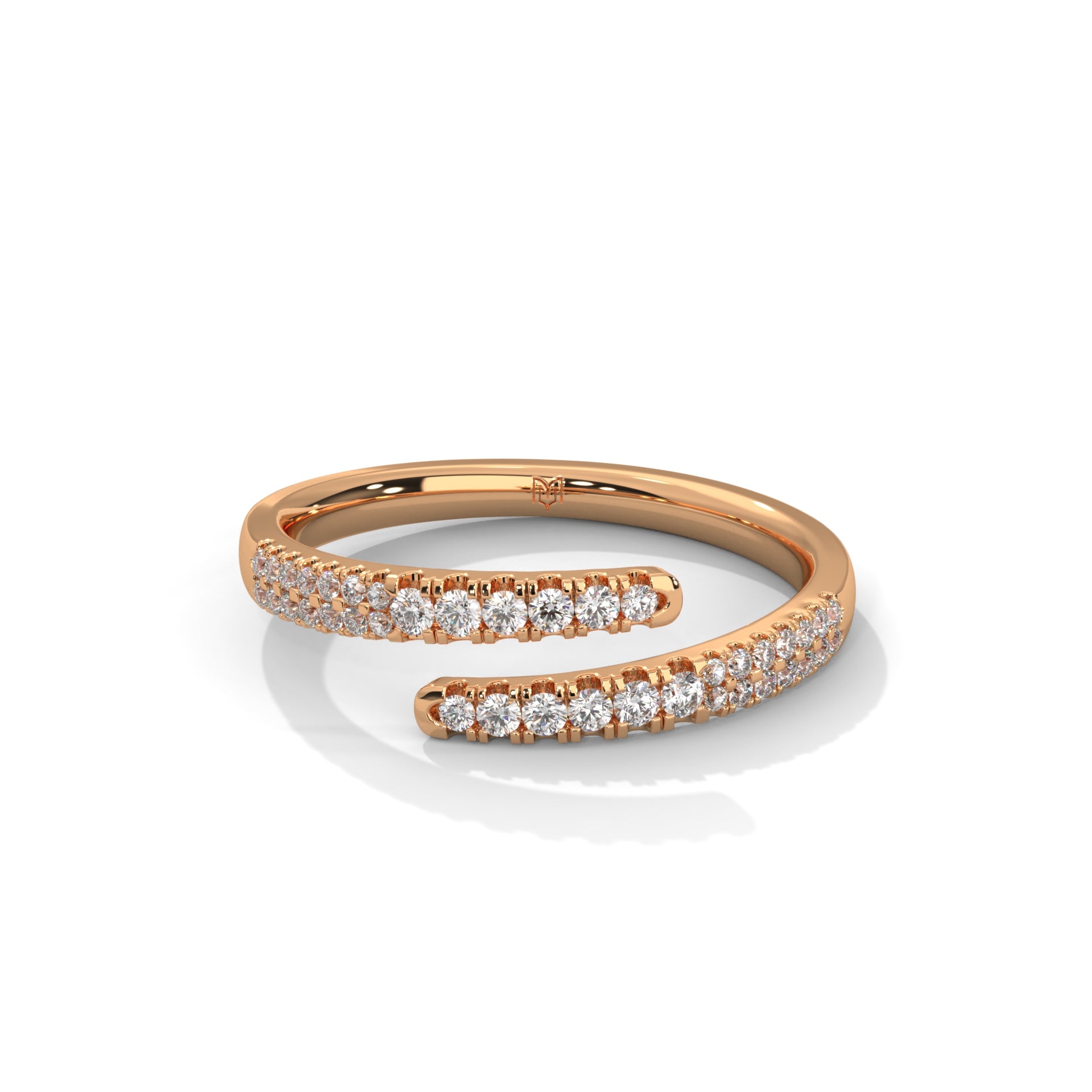 Round Diamond Wrap Ring