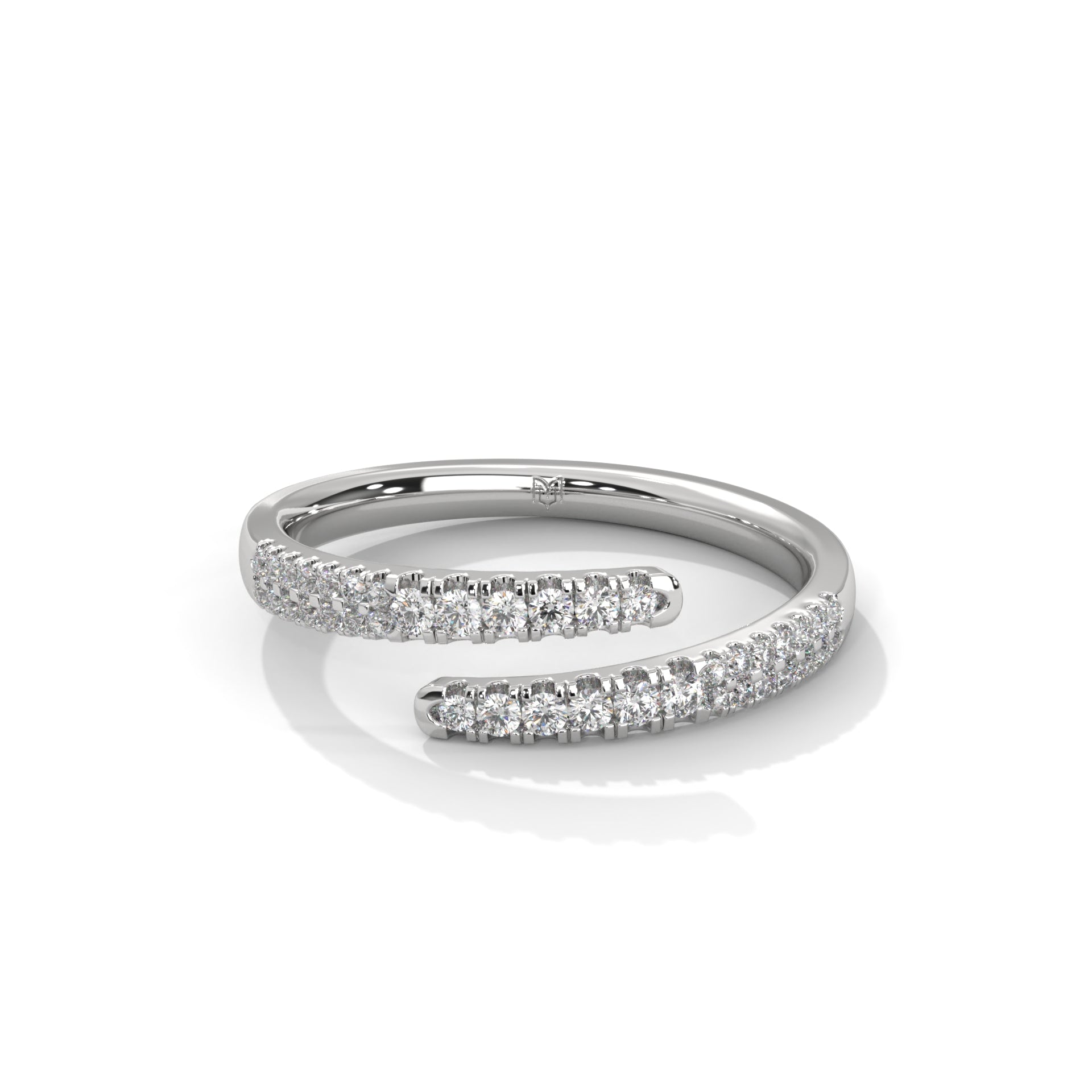 Round Diamond Wrap Ring