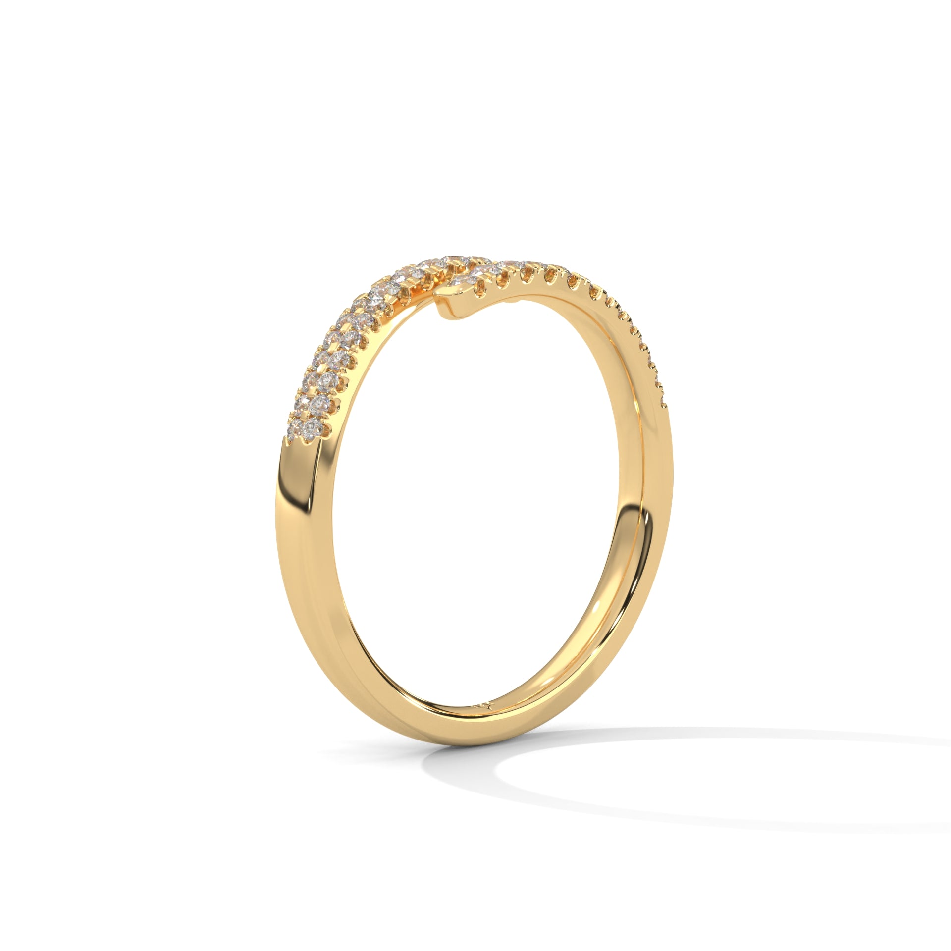 Round Diamond Wrap Ring