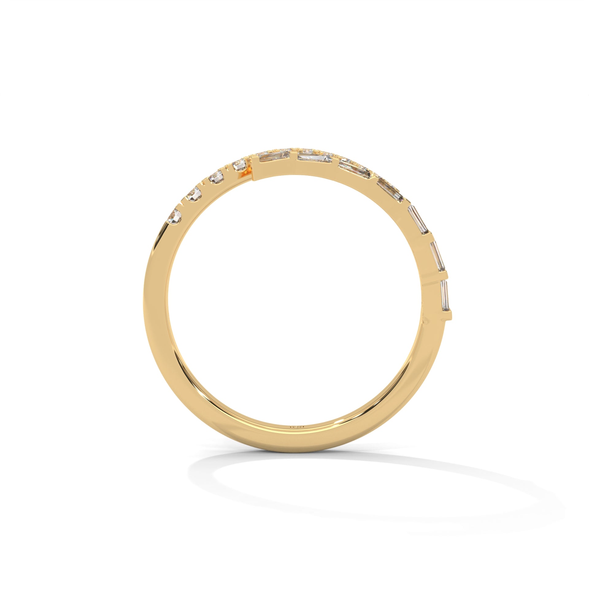 Mixed Diamond Wrap Ring