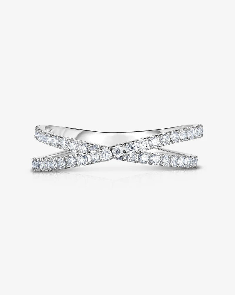Criss Cross Band Ring