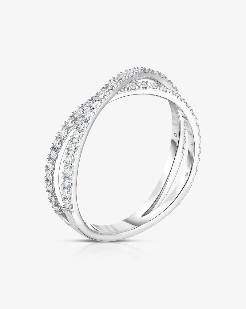 Criss Cross Band Ring