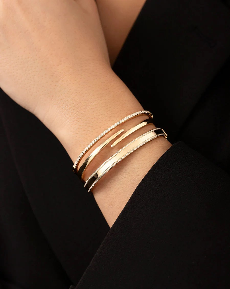 Diamond Border Bangle