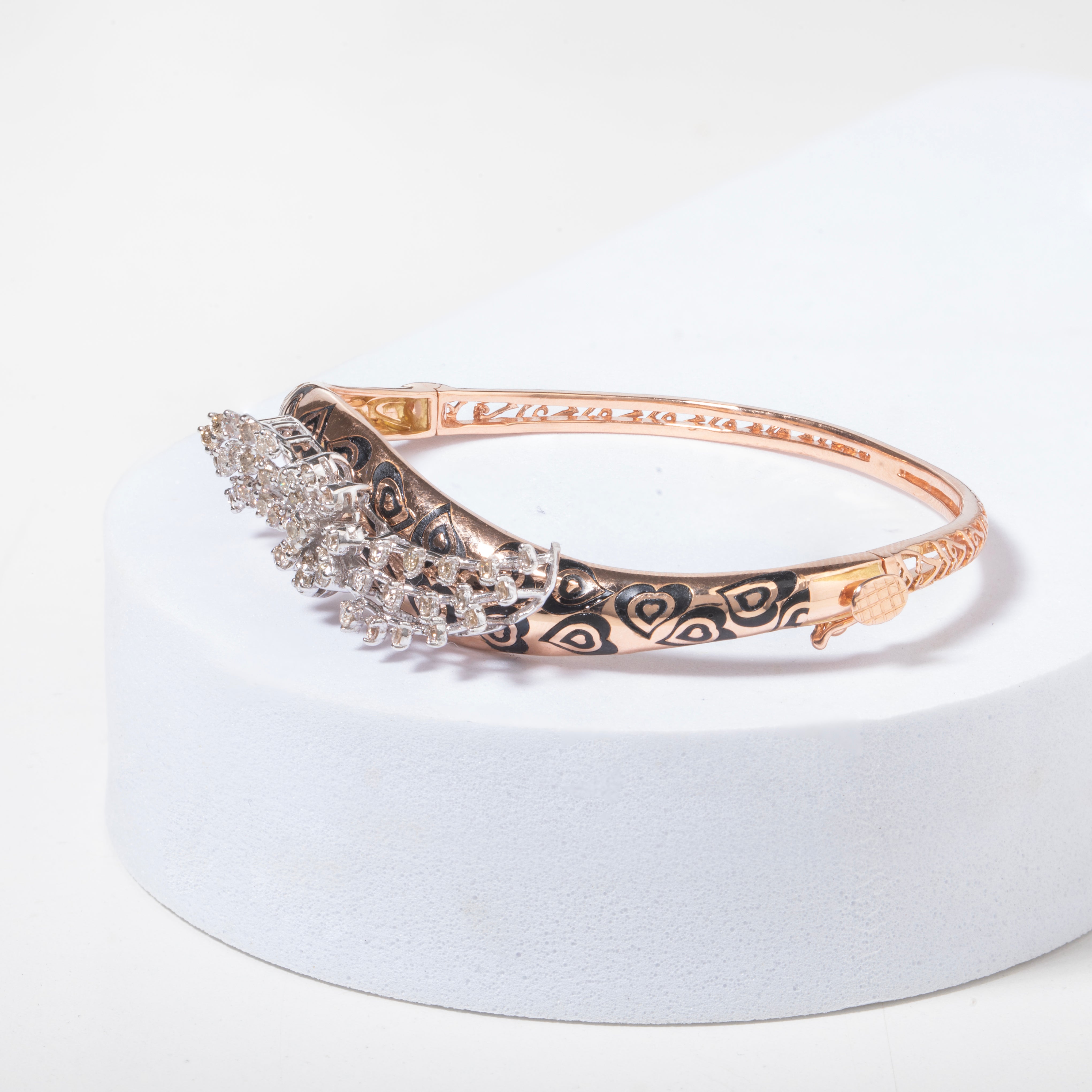 Enamel Diamond Bangle