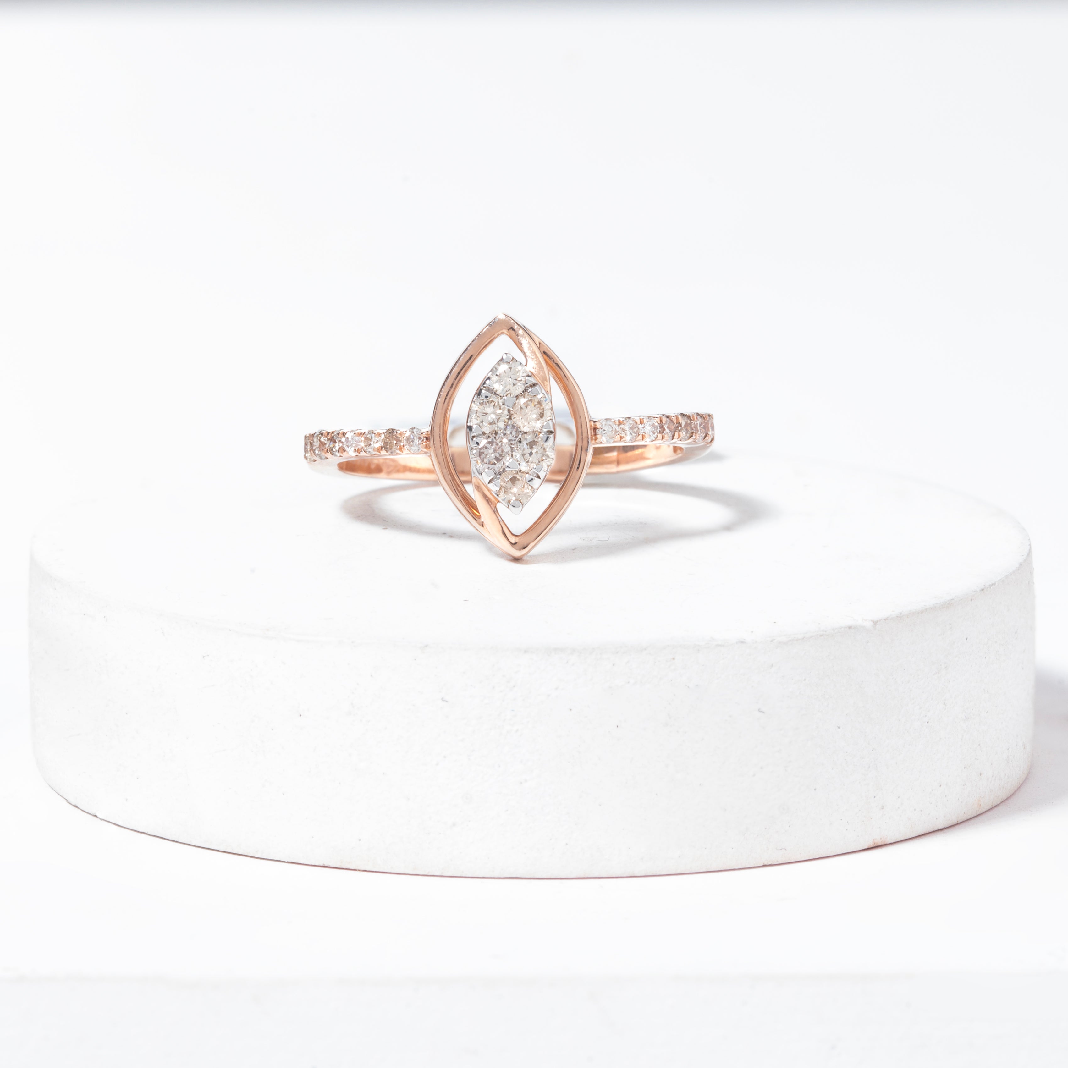 Marquise Illusion Diamond Ring