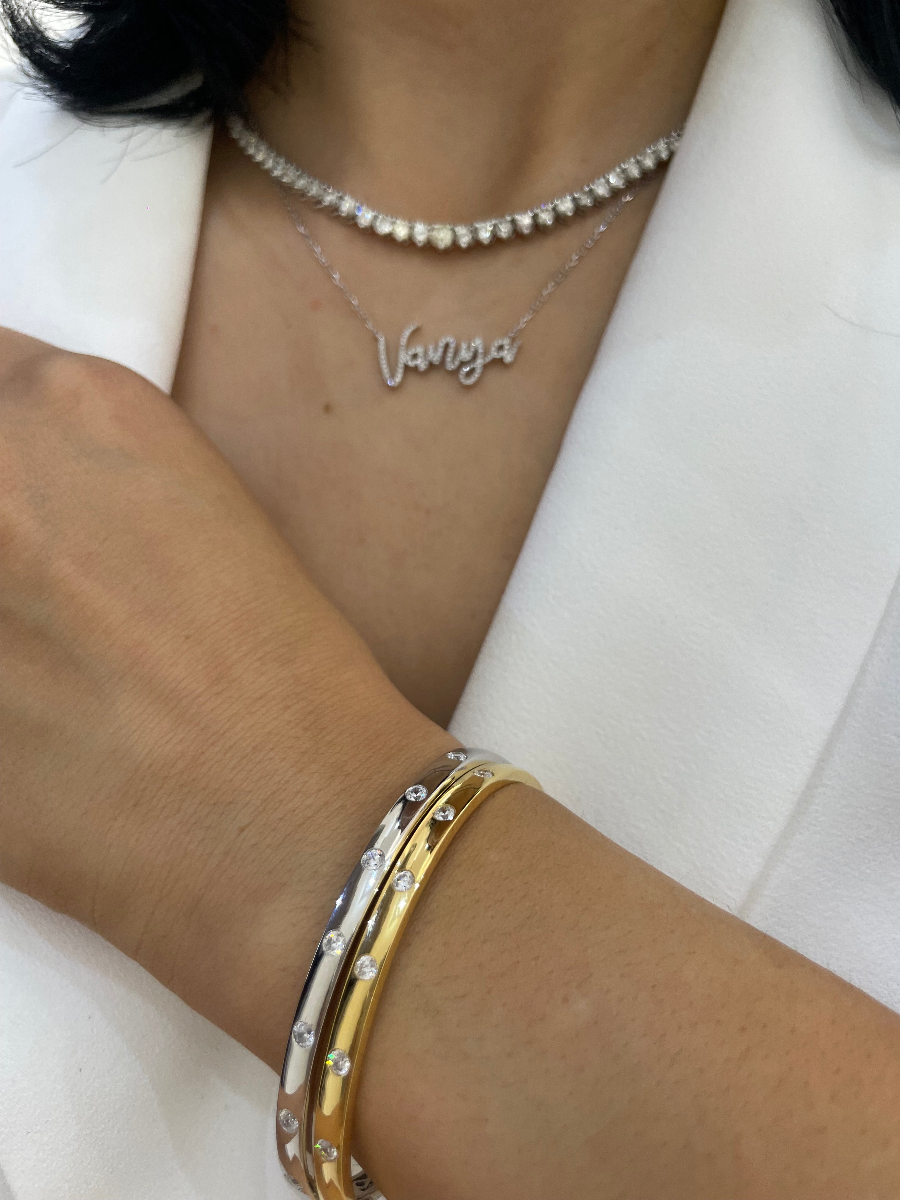 Personalized Diamond Name Necklace