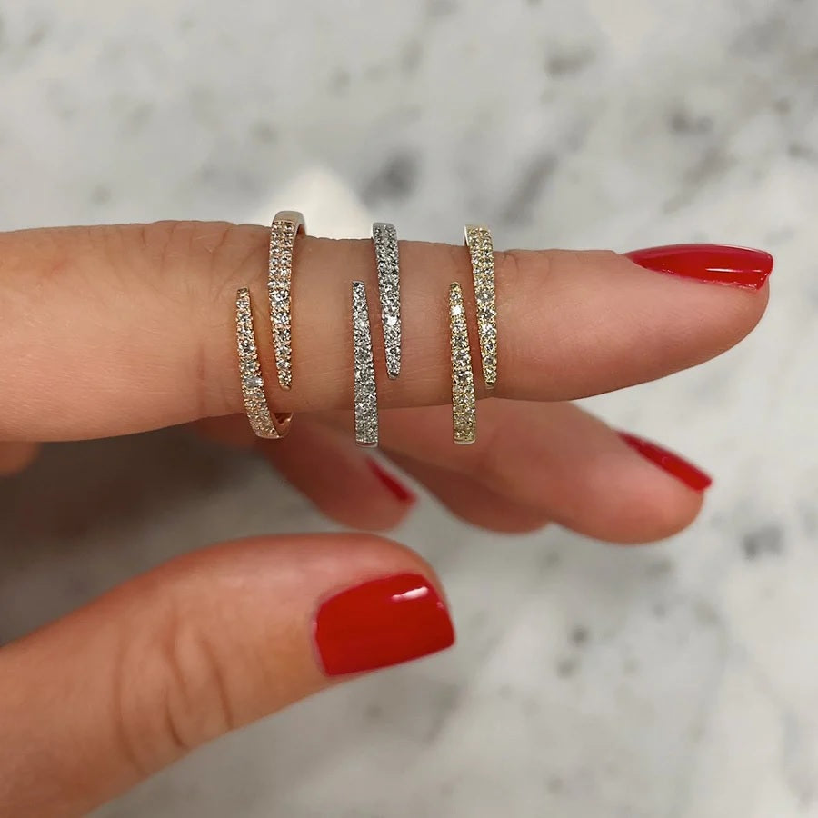 Round Diamond Wrap Ring