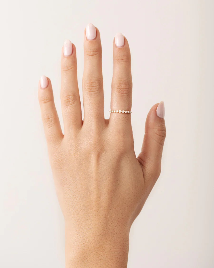 Single Prong Diamond Ring