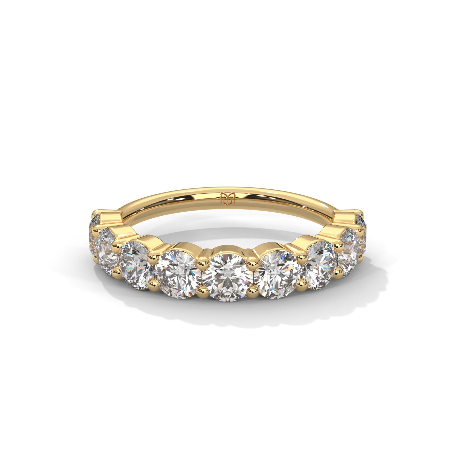 Round Eternity Ring - Half Coverage
