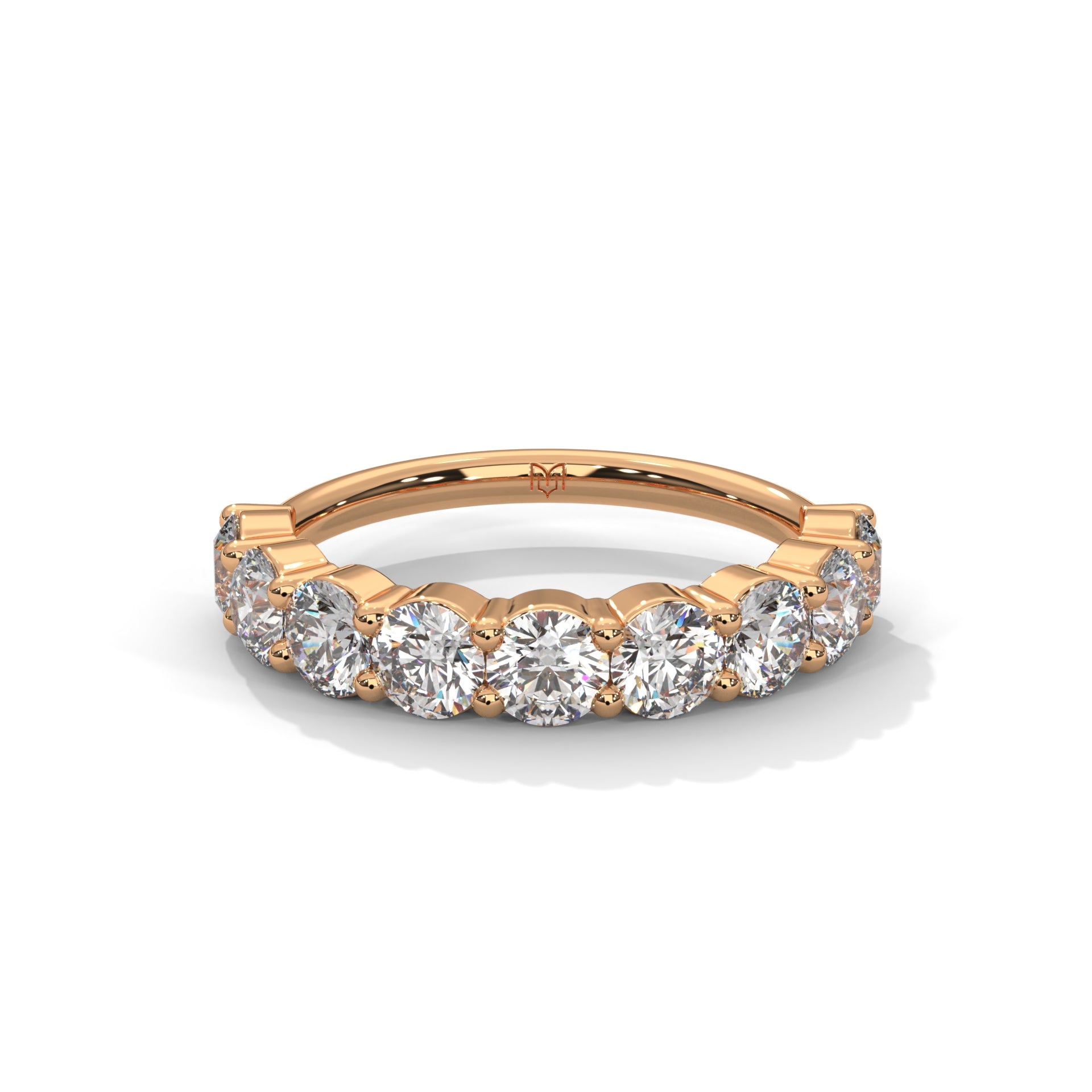 Round Eternity Ring - Half Coverage