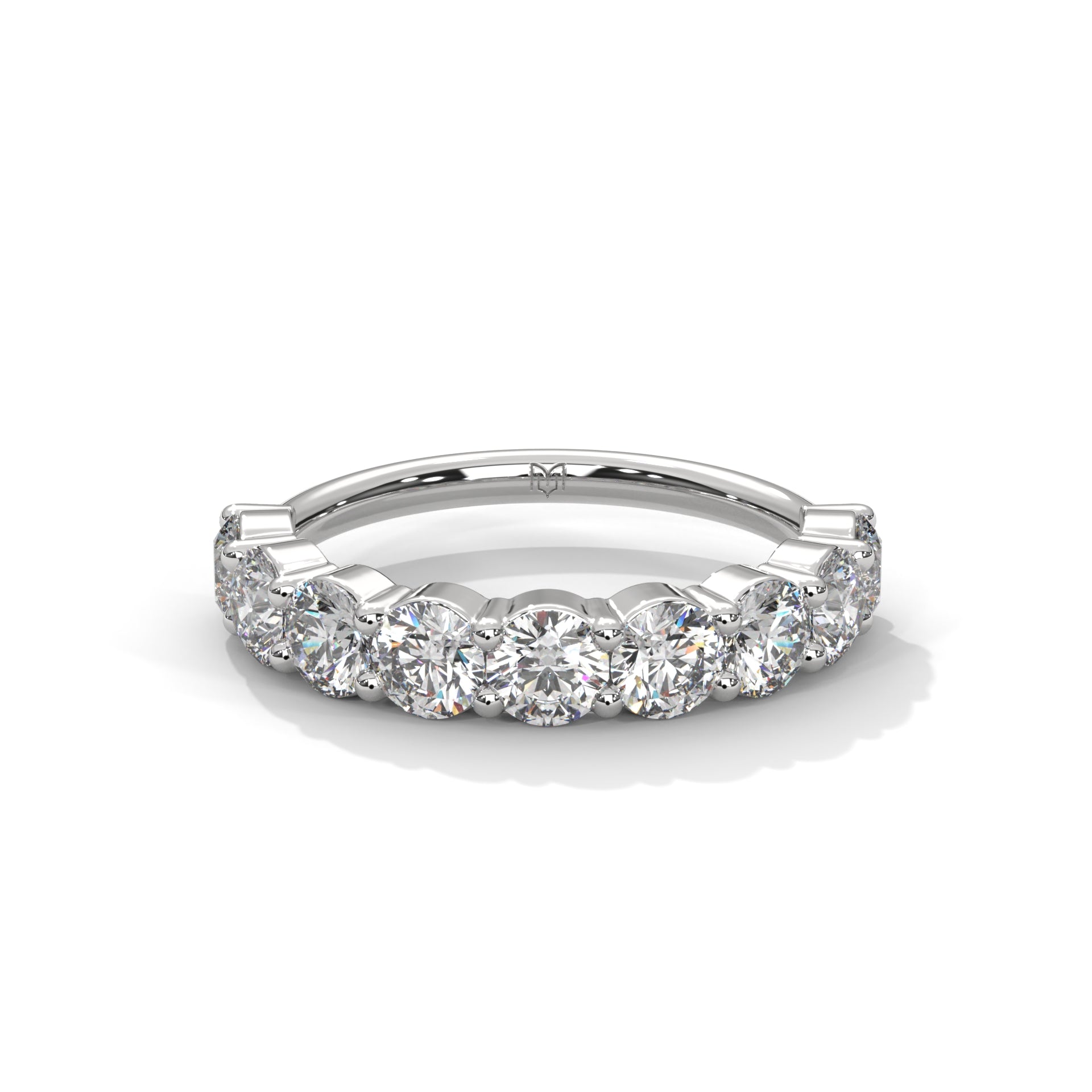 Round Eternity Ring - Half Coverage