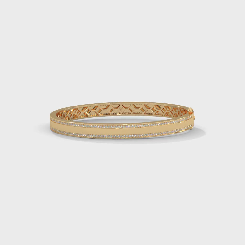 Diamond Border Bangle