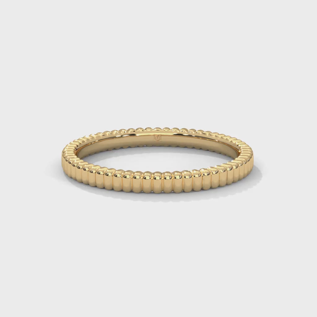 Ribbed Ring - 2mm