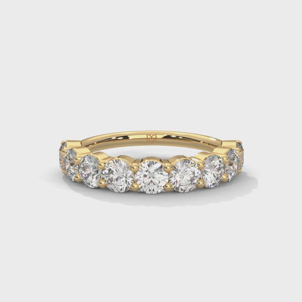 Round Eternity Ring - Half Coverage