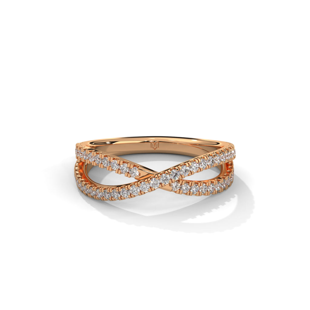 Criss Cross Band Ring