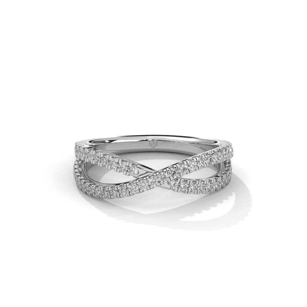 Criss Cross Band Ring