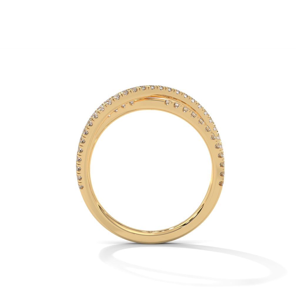 Criss Cross Band Ring