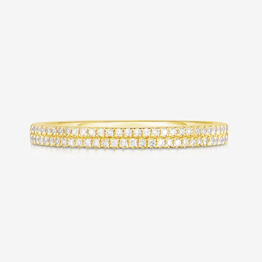 Double Row Pave Ring