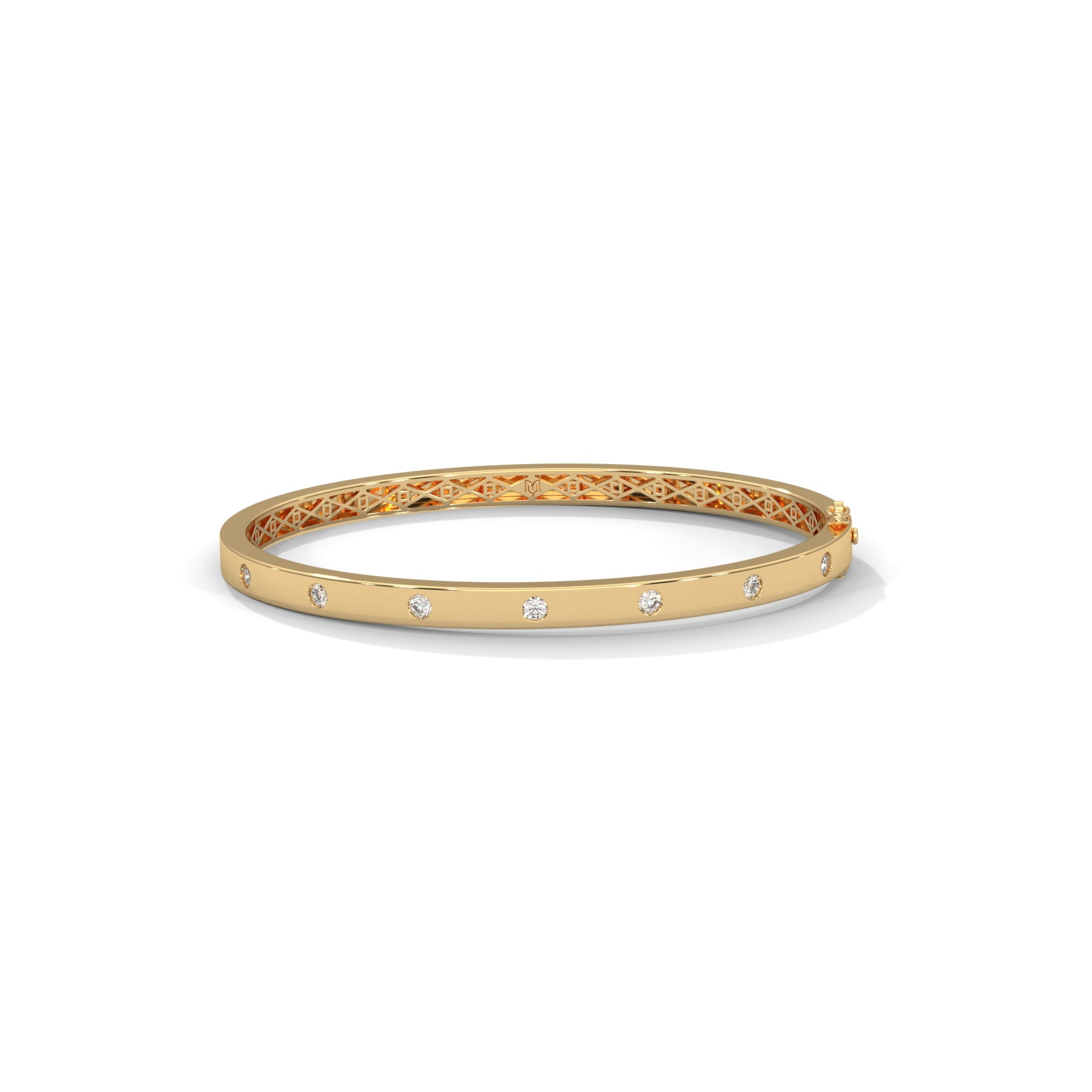 Inlay Diamond Bangle