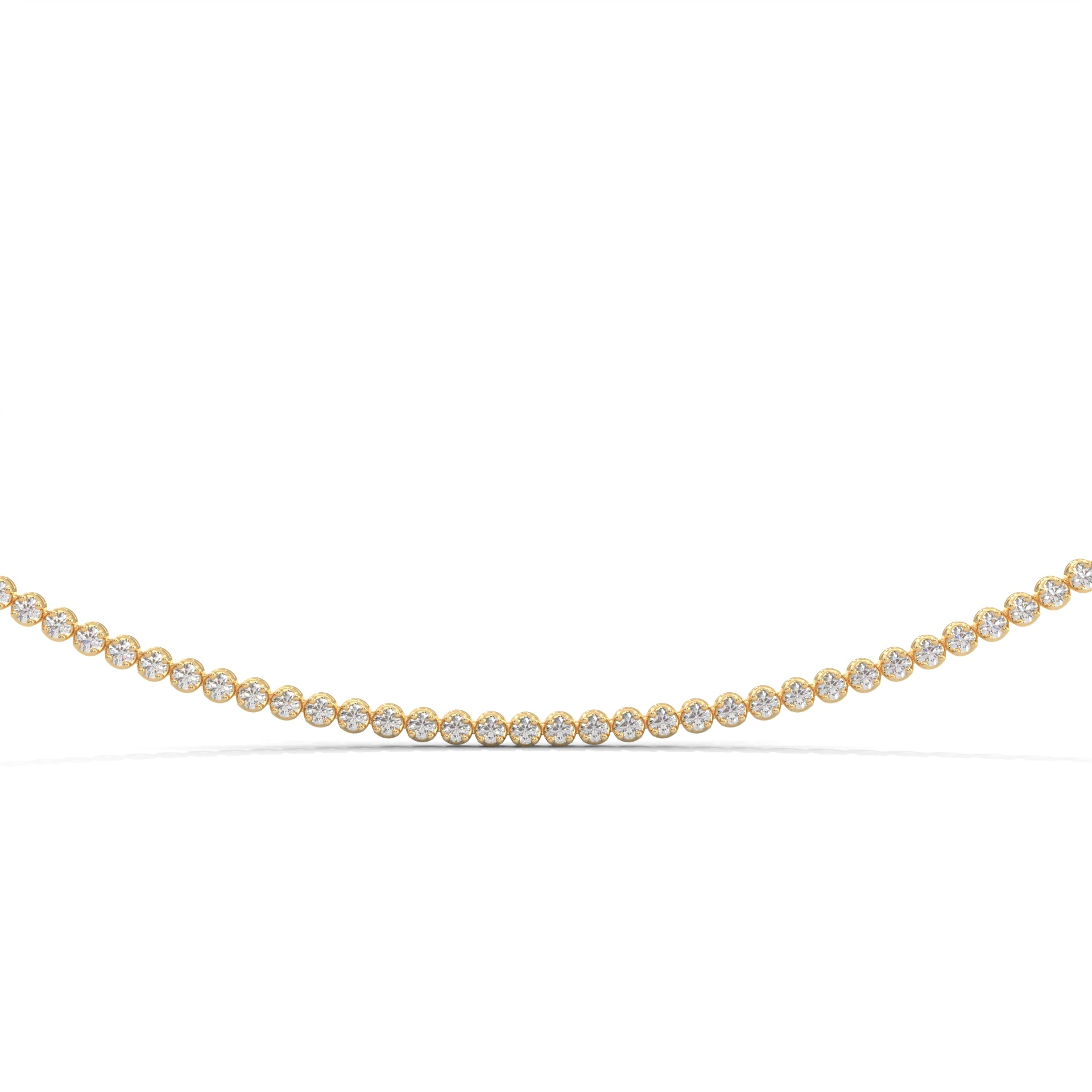 Tennis Necklace + Double Tennis Bracelet