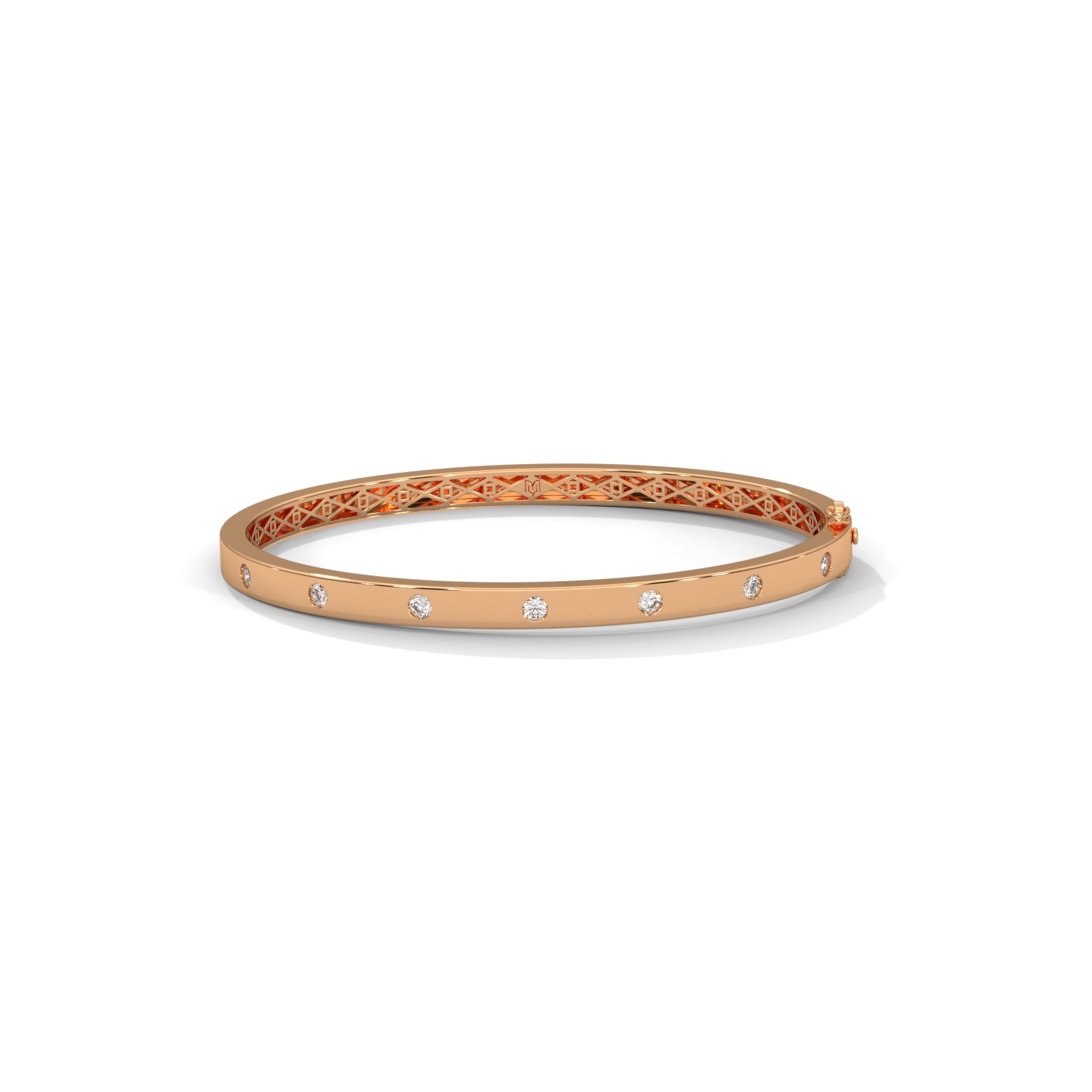Inlay Diamond Bangle