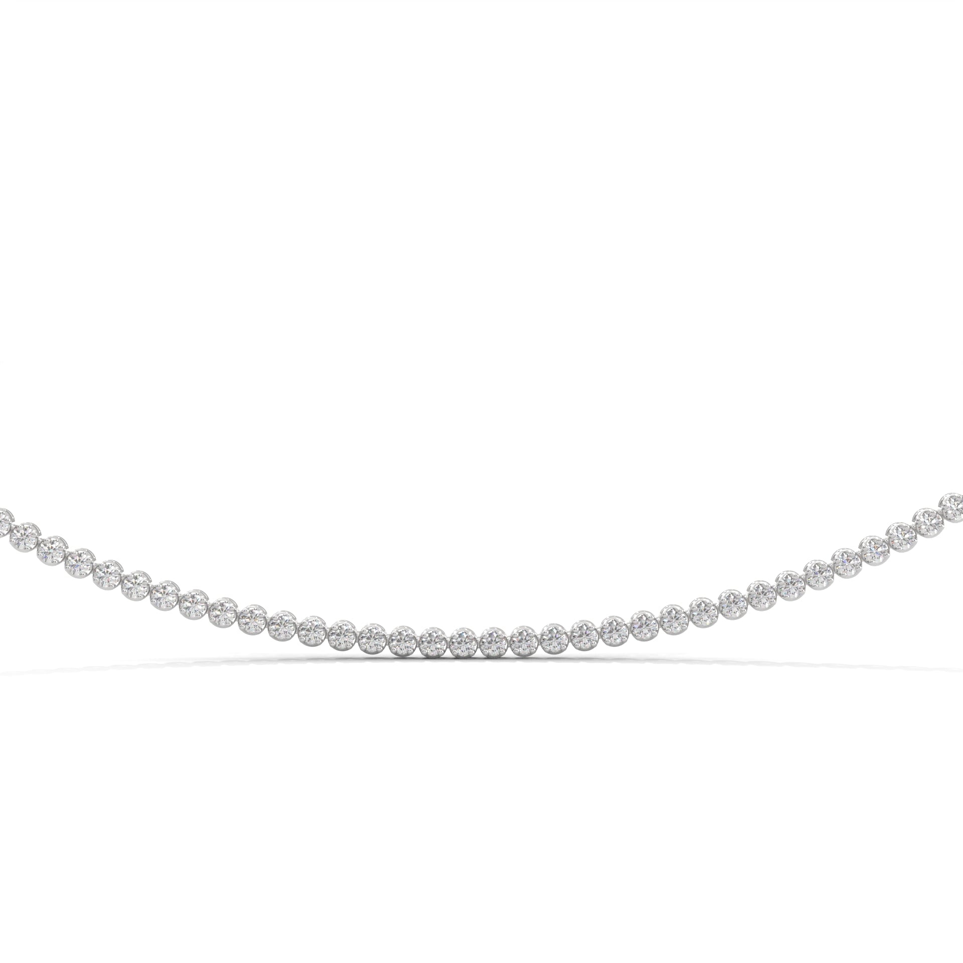 Tennis Necklace + Double Tennis Bracelet