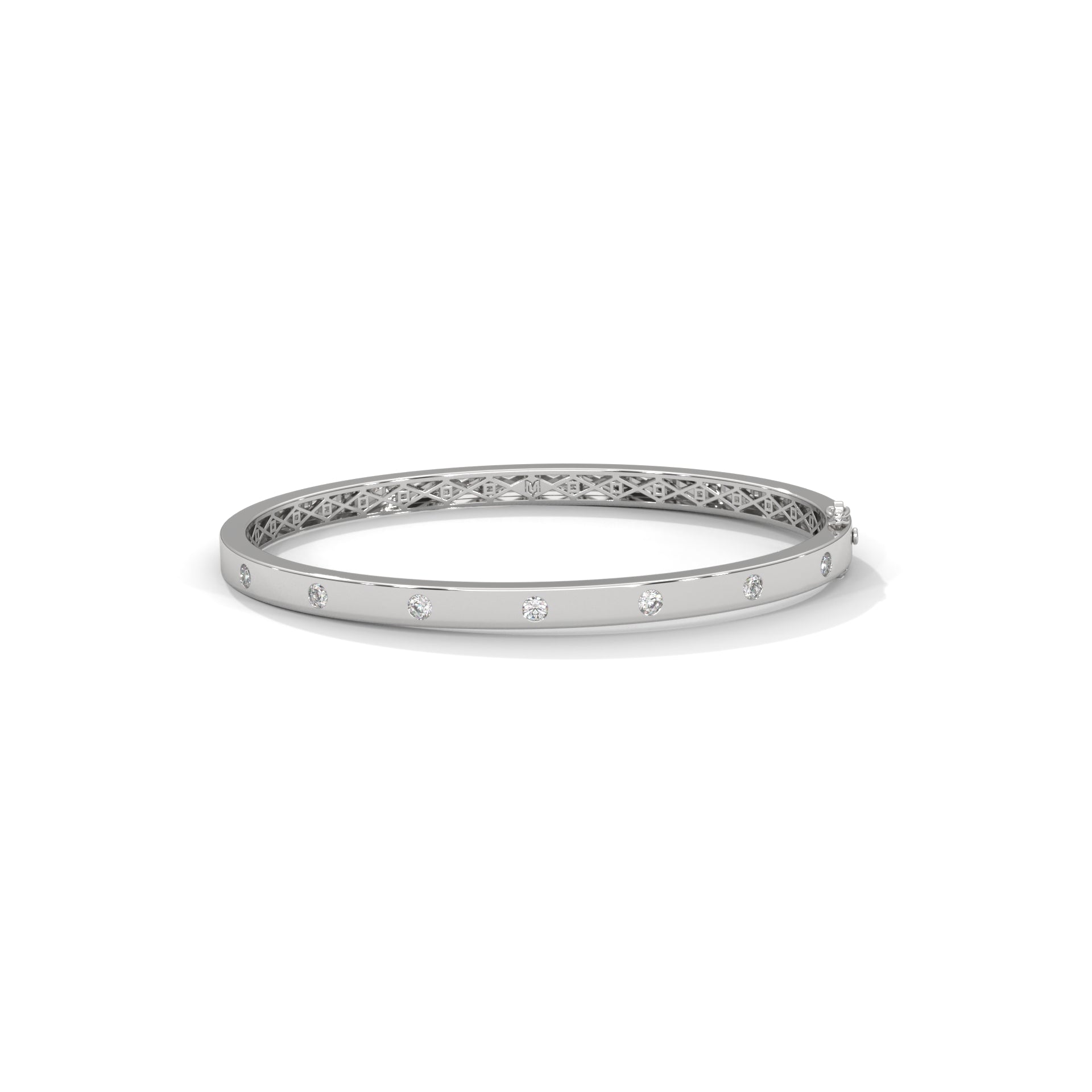 Inlay Diamond Bangle
