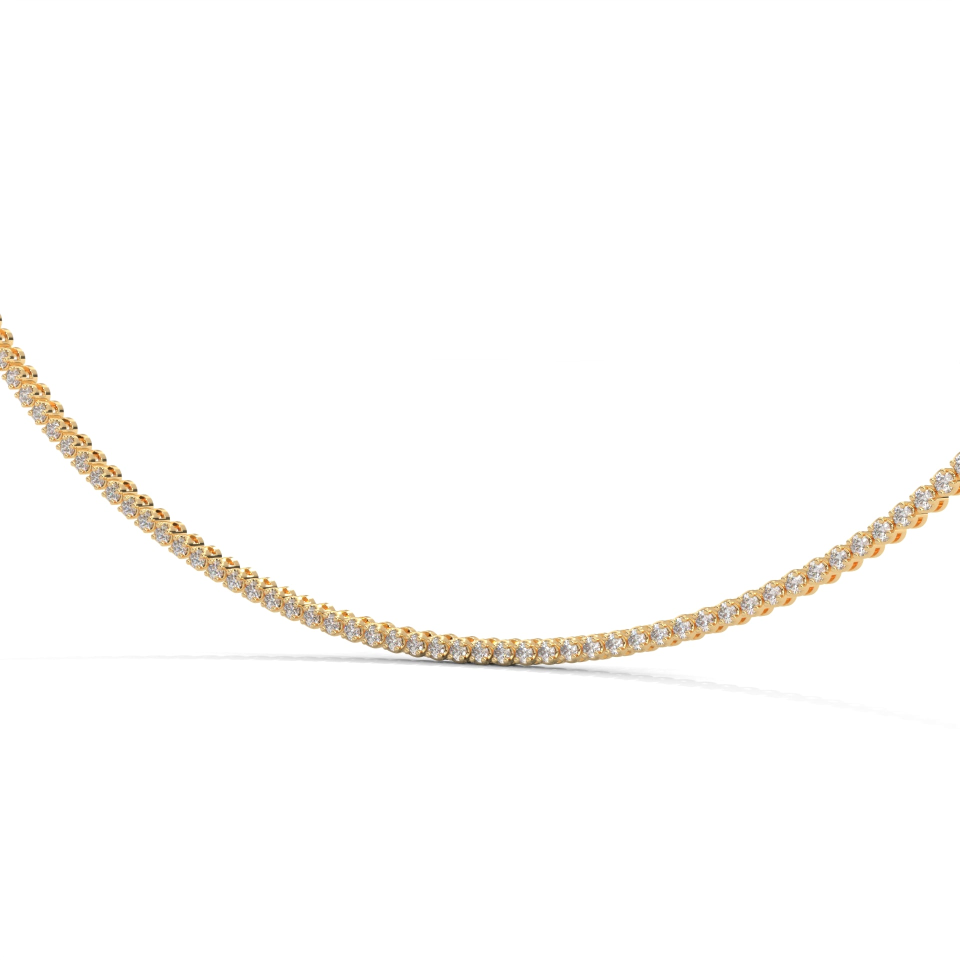 Tennis Necklace + Double Tennis Bracelet