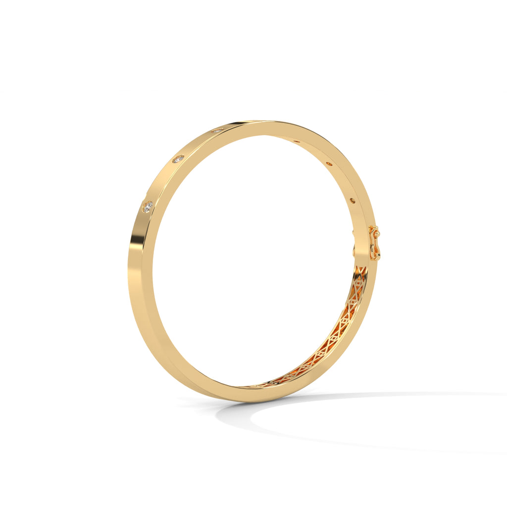 Inlay Diamond Bangle