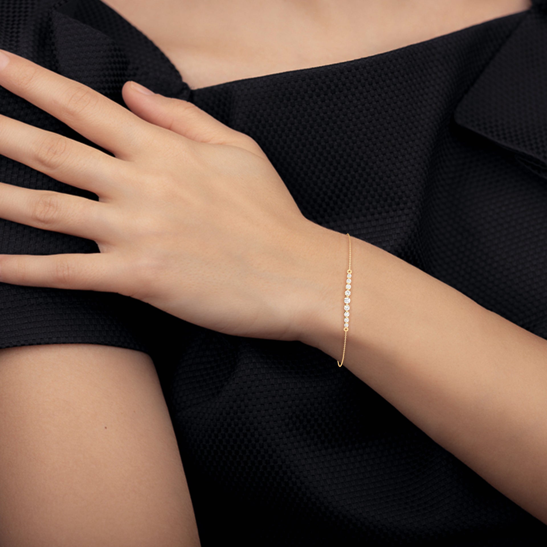 Single Prong Diamond Bracelet