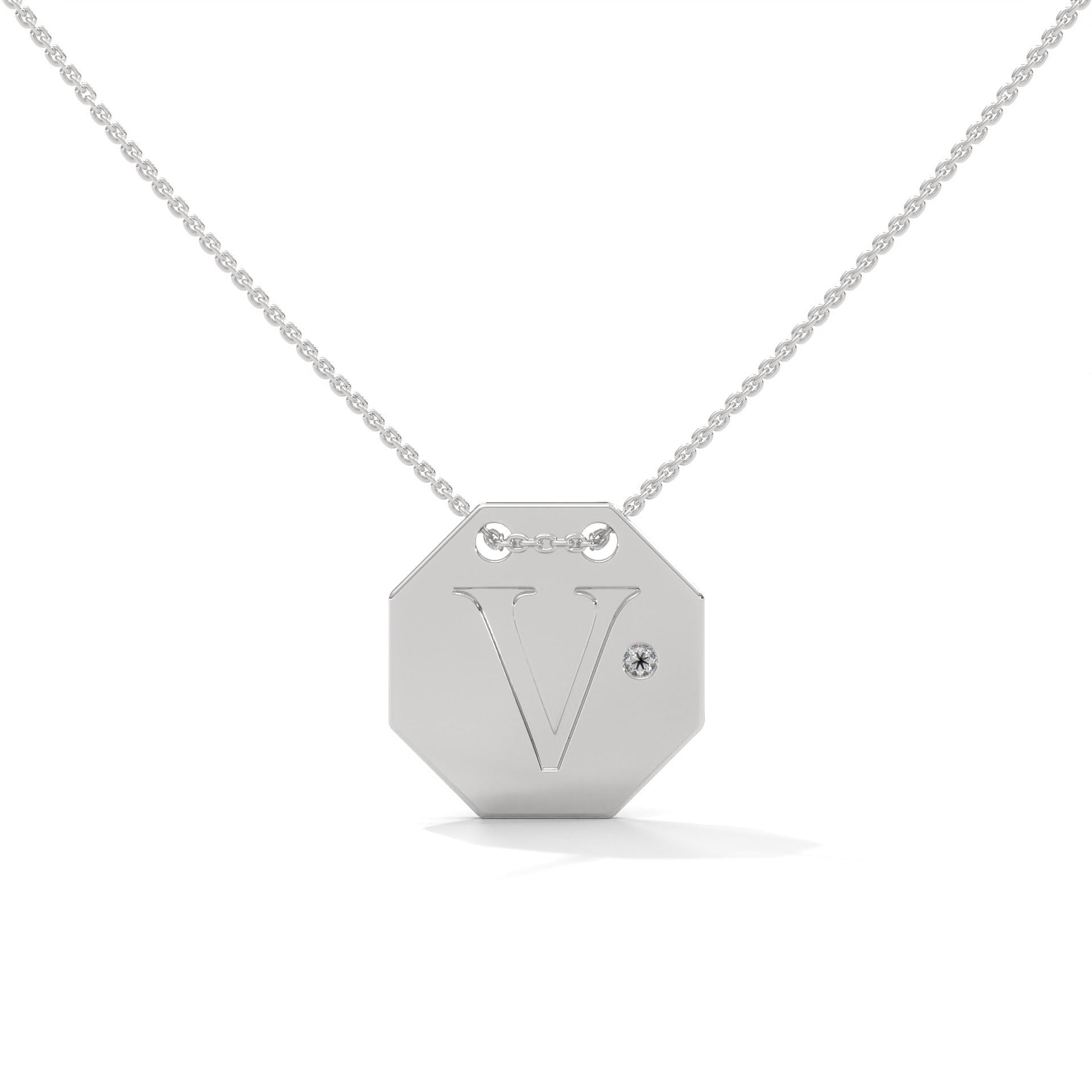 Personalized Octagon Necklace