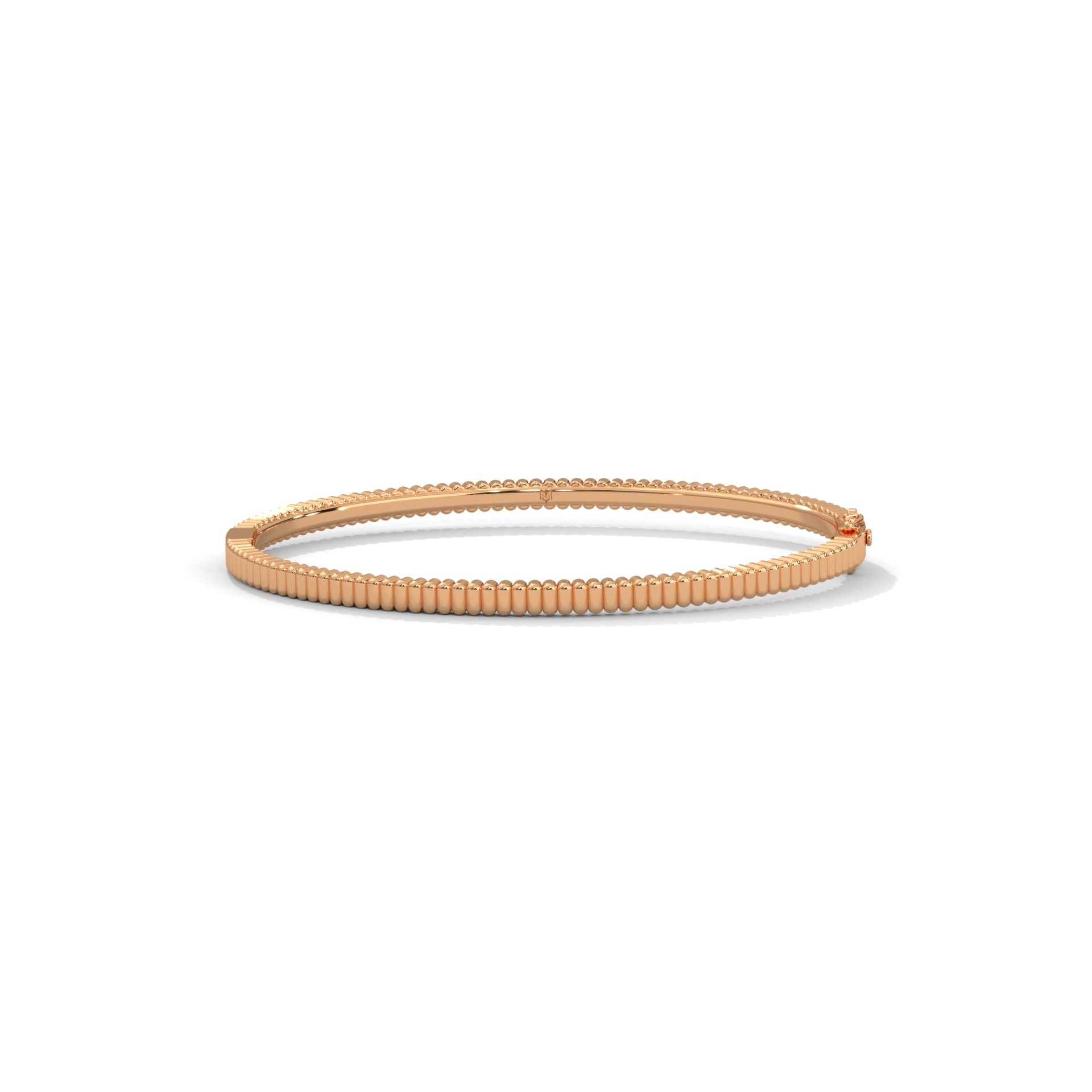 Ribbed Gold Bangle