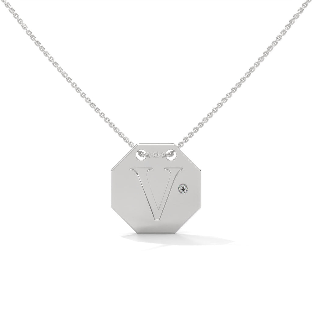 Personalized Octagon Necklace