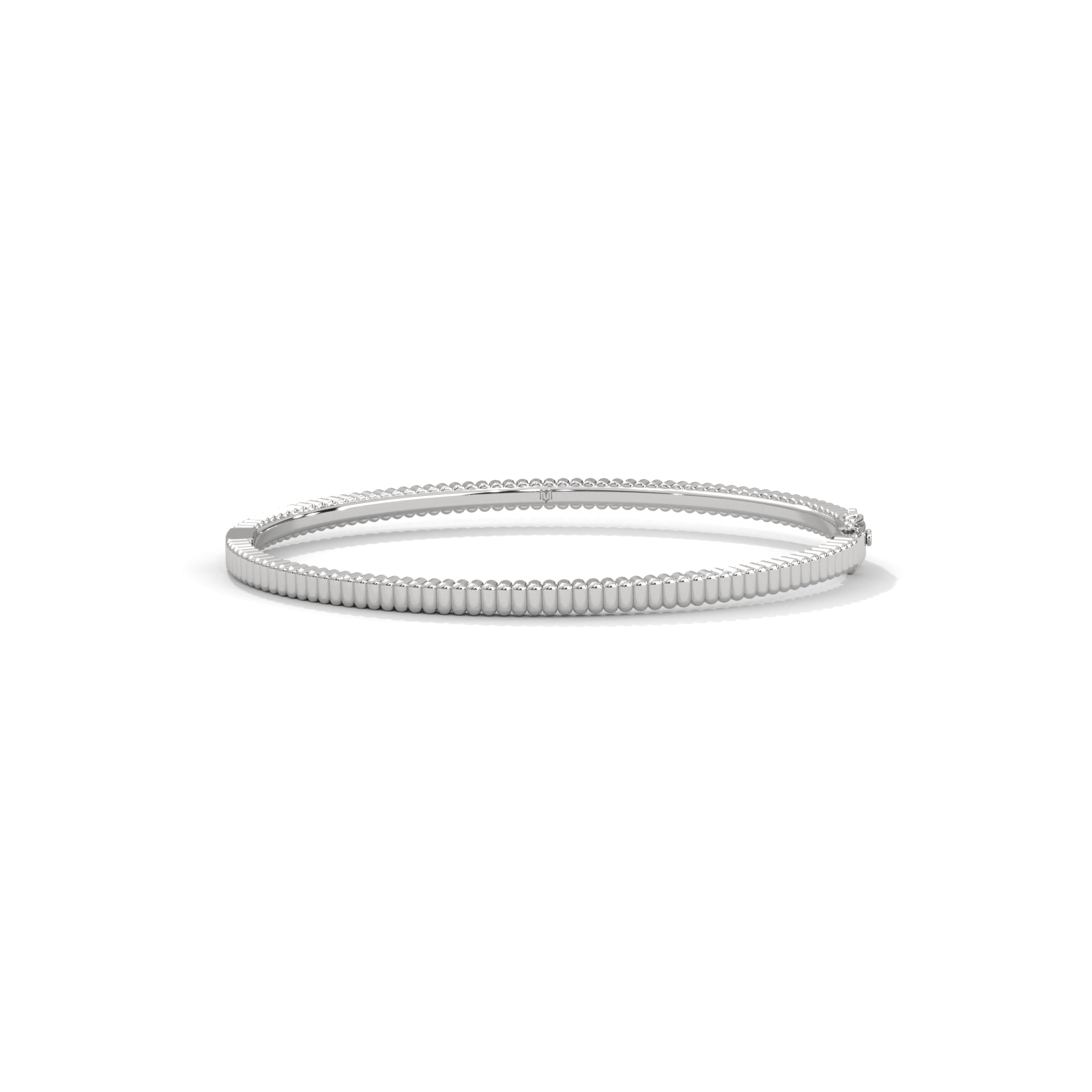 Ribbed Gold Bangle
