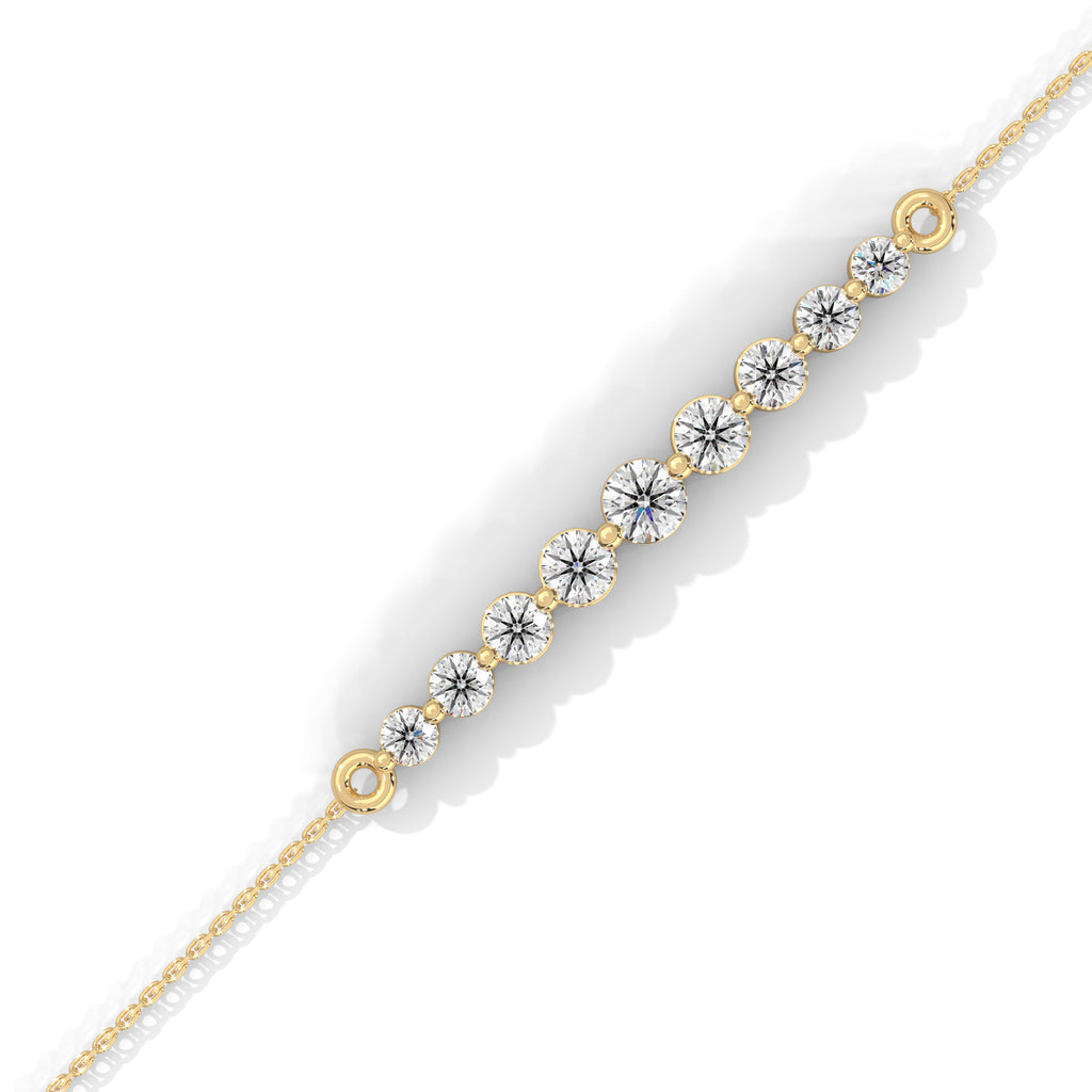 Single Prong Diamond Bracelet
