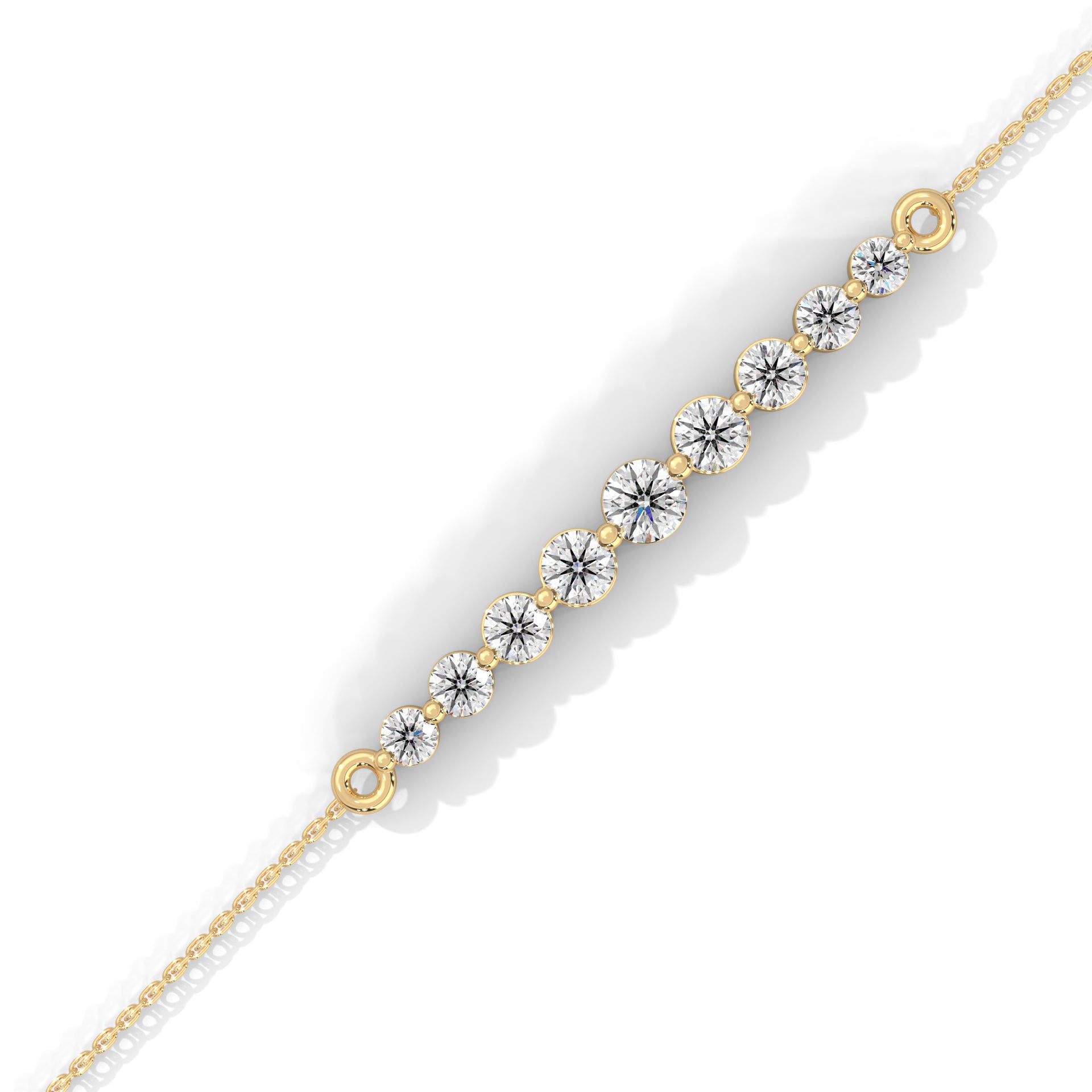 Single Prong Diamond Bracelet