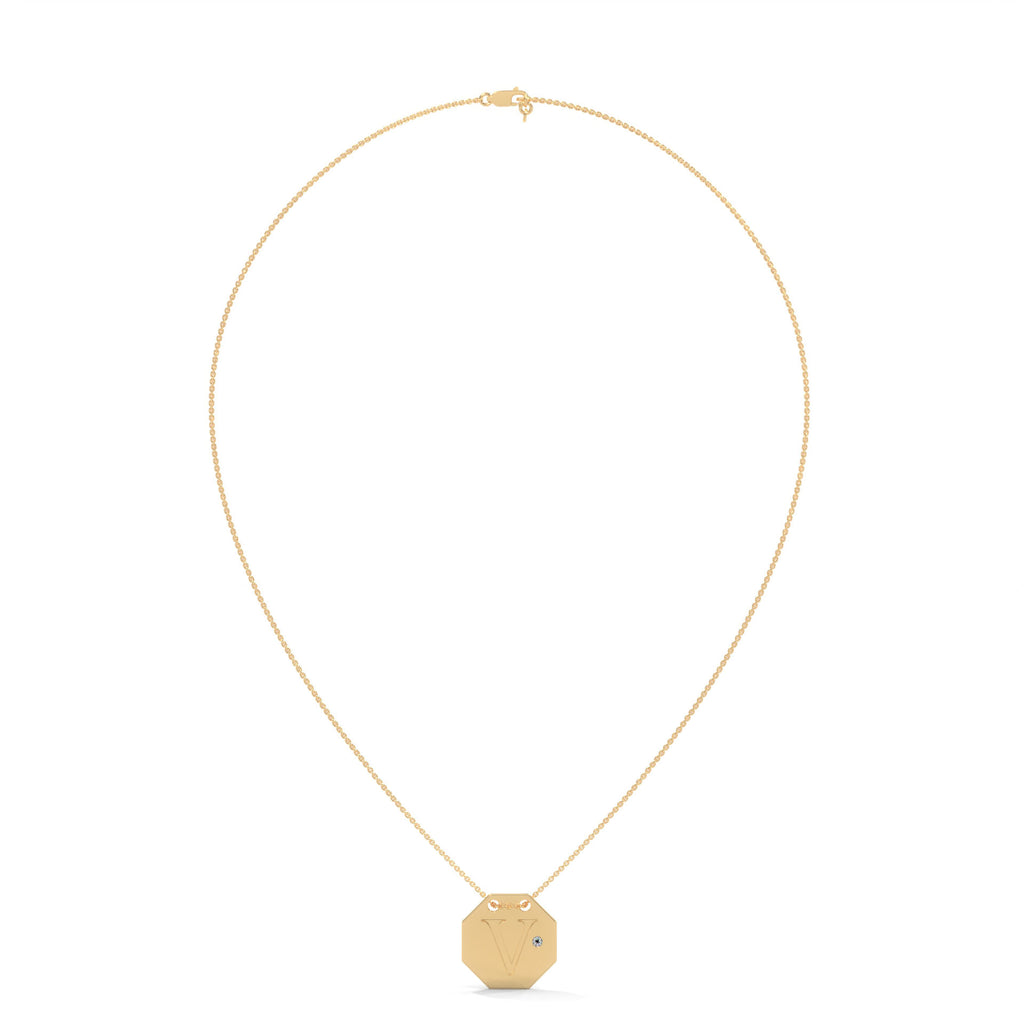 Personalized Octagon Necklace